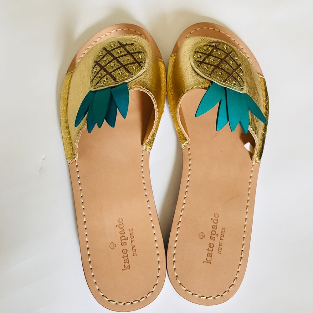  Kate Spade Pineapple Sandals - Slip on - Picture 4 of 5